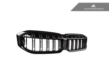 Load image into Gallery viewer, AutoTecknic Dual-Slats Gloss Black Front Grille - G20 3-Series LCI