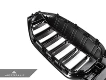 Load image into Gallery viewer, AutoTecknic Dual-Slats Gloss Black Front Grille - G20 3-Series LCI