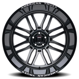American Truxx AT1915 Restless 24x14 / 6x139.7 BP / -76mm Offset / 106mm Hub Gls Blk Mill Wheel