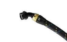 Load image into Gallery viewer, GReddy AN04 45 DEGREE HOSE END SWIVEL BLACK/GOLD ANODIZED
