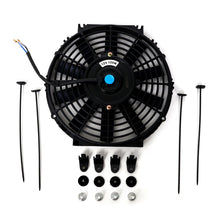 Load image into Gallery viewer, BLOX Racing Electric Slim Fan - 10in 120W - Straight Blade Black - V2