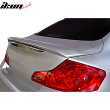 Load image into Gallery viewer, 2007-2015 INFINITI G35 Gray Custom Mount Trunk Spoiler Fiberglass