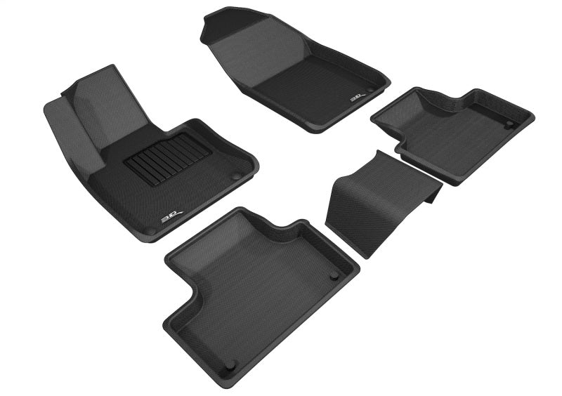 3D MAXpider 2018-2020 Volvo XC60 Kagu 1st & 2nd Row Floormats - Black