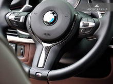Load image into Gallery viewer, AutoTecknic Carbon Fiber M-Sport Steering Wheel Trim - F15 X5 | F16 X6