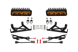 Diode Dynamics 2020-2022 Ford F-250 Super Duty F250 Fog SS6 Pro LED Kit Yellow 3000K