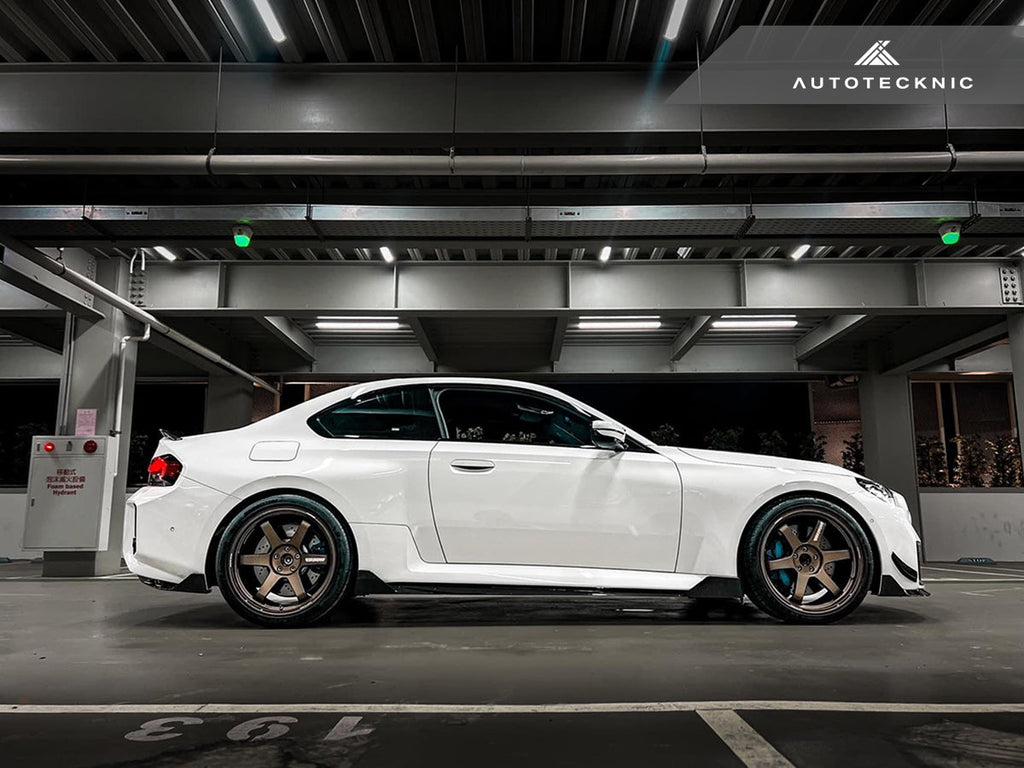 AutoTecknic Dry Carbon Side Skirt Extension Set - G87 M2
