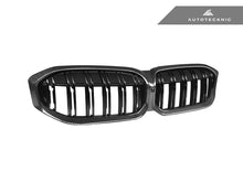 Load image into Gallery viewer, AutoTecknic Dry Carbon Fiber Dual-Slat Front Grille - G20 3-Series LCI