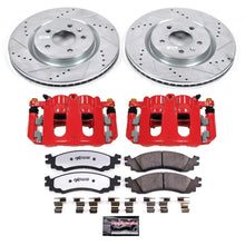 Load image into Gallery viewer, Power Stop 11-12 Ford Taurus Front Z36 Truck &amp; Tow Kit w/Cals