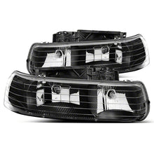 Load image into Gallery viewer, Raxiom 99-02 Chevrolet Silverado 1500 Axial Series Euro Headlights- Black Housing- Clear Lens