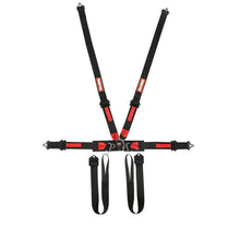 Load image into Gallery viewer, RaceQuip Black FIA 6pt Pull Up Lap FHR Formula Sub