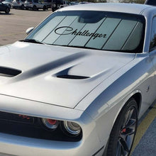 Load image into Gallery viewer, Covercraft 08-14 Dodge Challenger UVS100 Custom Sunscreen with Dodge Challenger logo