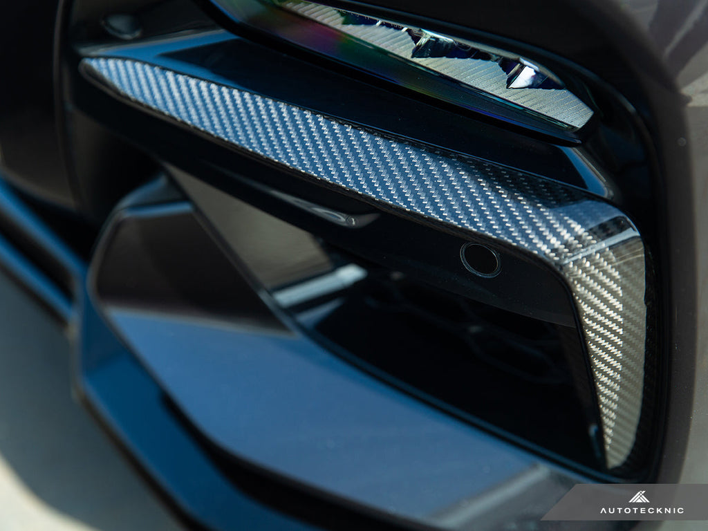 AutoTecknic Carbon Fiber Front Bumper Trim Set - G01 X3 | G02 X4 M40I Pre-LCI