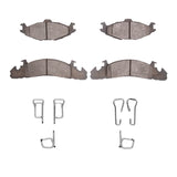 DFC 84-90 Chrysler Town & Country Front 5000 Advanced Semi Metallic Brake Pads and Hardware Kit