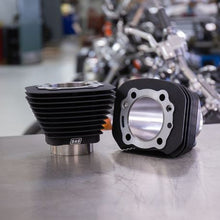 Load image into Gallery viewer, S&amp;S Cycle 86-21 Sportster Models 1250cc 3 9/16in Bore Cylinder Set - Wrinkle Black