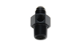 Vibrant -8AN Male to 1/4in NPT Male Union Adapter Fitting w/ 1/8in NPT Port