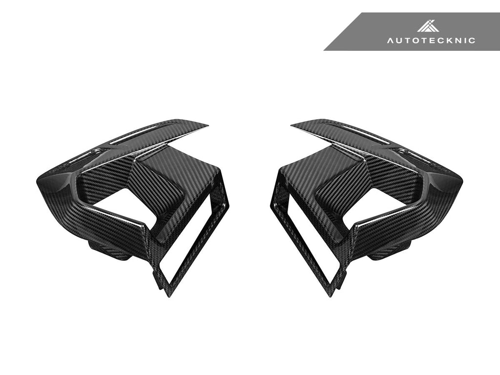 AutoTecknic Dry Carbon Front Bumper Air Vent Set - F97 X3M LCI | F98 X4M LCI