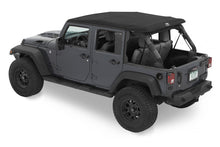 Load image into Gallery viewer, Bestop 07-18 Jeep Wrangler JK 4-Door Jeep Trektop Glide (Black Diamond)