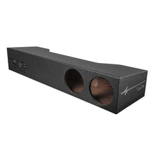 Load image into Gallery viewer, DS18 2x 8in Forward Firing Underseat Ported Box Subwoofer Enclosure Black Liner- RAM Trucks