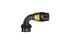 Load image into Gallery viewer, GReddy AN08 120 DEGREE HOSE END SWIVEL BLACK/GOLD ANODIZED