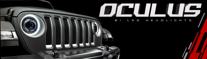 Oracle Jeep Wrangler JL Oculus Bi-LED Projector Headlights- Graphite Metallic - 5500K NO RETURNS