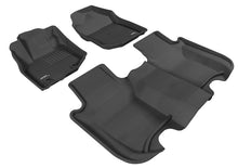 Load image into Gallery viewer, 3D MAXpider 2009-2013 Honda Fit Kagu 1st &amp; 2nd Row Floormats - Black