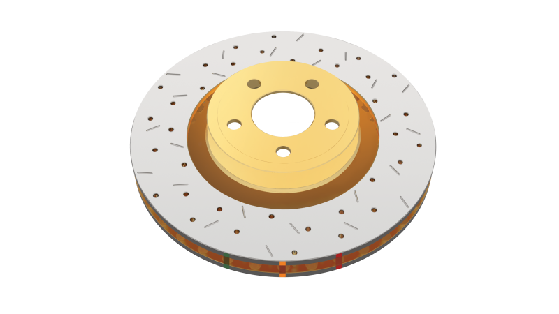 DBA 08-10 STi/2017 BRZ w/Perf. Pkg. Dual-Drilled Rear Drilled & Slotted 4000 Series Rotor