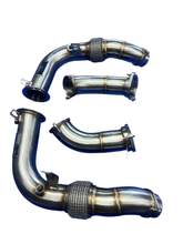 Load image into Gallery viewer, IRL F95 F96 X5M X6M MaxFlow Race Downpipes