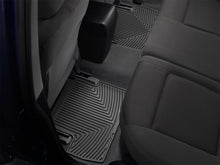 Load image into Gallery viewer, WeatherTech 04-10 BMW 5-Series Rear Rubber Mats - Black