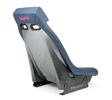Load image into Gallery viewer, NRG GT Retro Bucket Seat - Yellow PVC Leather Yellow Stitching Off-White Fiberglass Back