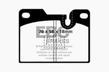 Load image into Gallery viewer, EBC 79-88 Porsche 924 2.0 Turbo Yellowstuff Rear Brake Pads
