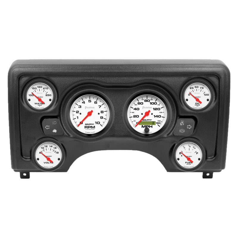 Autometer Phantom Direct Fit Dash Kit 97-06 Jeep TJ (2 x 3-3/8in. / 4 x 2-1/16in.)