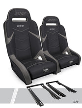 Load image into Gallery viewer, PRP Polaris RZR PRO XP GT3 Suspension Seats Kit (Pair) - Black &amp; Gray