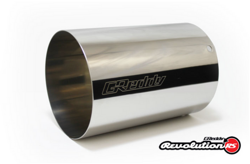 Greddy Universal 3in Revolution RS Muffler SS Tip - 115mm Dia / 185mm Length