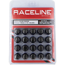 Load image into Gallery viewer, Raceline 12x1.5mm Spline Black Lug Nuts (20 Pack)