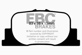 EBC 00-01 Lexus ES300 3.0 Greenstuff Rear Brake Pads