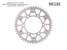 Load image into Gallery viewer, Vortex Racing V4 45 Tooth 520 Rear Sprocket - Silver
