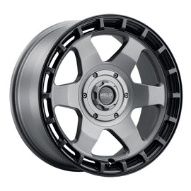 Weld Off-Road Ridge 20x9 - 8x165.1 BP - ET0 - 125.1mm CB - Satin Gunmetal Wheel (Black Ring)