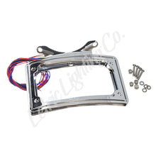 Load image into Gallery viewer, Letric Lighting 12-16 Dyna Switchbach Perfect Plate Light Chrome Curved License Plate Frame