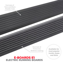 Load image into Gallery viewer, Go Rhino 19-23 Chev Silverado 1500 &amp; 20-23 25/3500HD CC 4dr E-BOARD E1 Running Board Kit - Tex. Blk