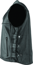 Load image into Gallery viewer, Kuryakyn By River Road Plains Leather Vest Black - Small