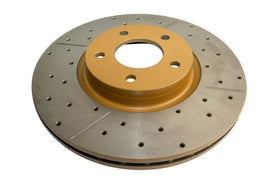 DBA 06+ MazdaSpeed3 Front Drilled & Slotted Street Series Rotor