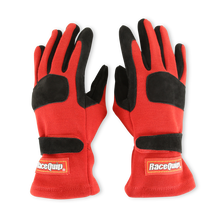 Load image into Gallery viewer, RaceQuip Red 2-Layer SFI-5 Glove - XL