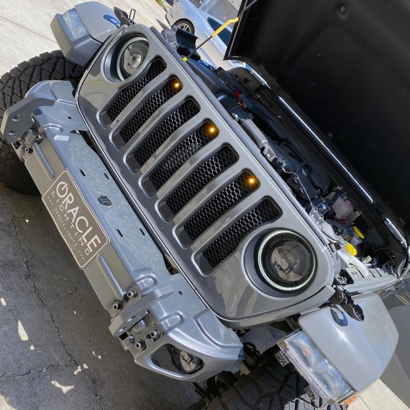 Oracle Pre-Runner Style LED Grille Kit for Jeep Gladiator JT - Amber NO RETURNS