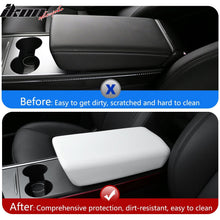 Load image into Gallery viewer, 2020-2024 Tesla Model Y &amp; 2017-2023 Model 3 Armrest Cover White TPE