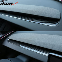 Load image into Gallery viewer, 2024-2025 Tesla Model 3 Carbon Fiber Print Dashboard Wrap Cover ABS