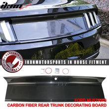 Load image into Gallery viewer, 2015-2023 Ford Mustang Vintage Rear Trunk Lid Cover Panel Carbon Fiber