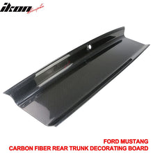 Load image into Gallery viewer, 2015-2023 Ford Mustang Vintage Rear Trunk Lid Cover Panel Carbon Fiber