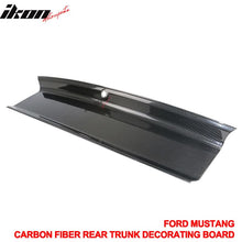 Load image into Gallery viewer, 2015-2023 Ford Mustang Vintage Rear Trunk Lid Cover Panel Carbon Fiber