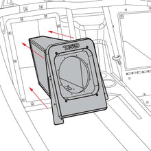 Load image into Gallery viewer, DS18 2015+ Polaris Slingshot Rear Subwoofer Enclosure Fits 10in Subwoofer- Black Bed Liner Finish