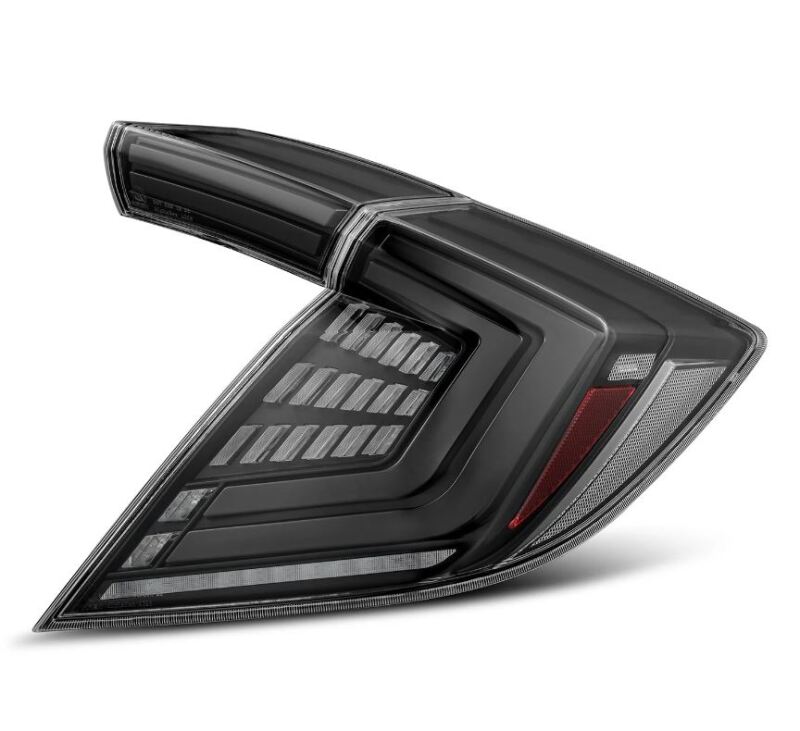 AlphaRex 16-21 Honda Civic Hatchback/ Type-R FK8 Nova-Series LED Tail Lights (Pair) - Black